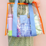 Blue & Orange Cheeky Tote Bag