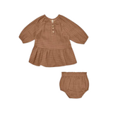 Lany Dress || Cinnamon Grid