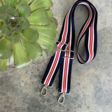 Navy Felt Crossbody Bag