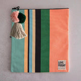 Portsea bag with Pom Pom Natural