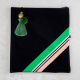 Flemington bag with Pom Pom Moss