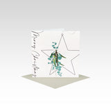 Hanging Star Mini Christmas Card