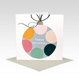 Spot Bauble Happy Christmas Card