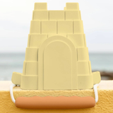 Clovelly Castle Bucket - Yellow with orange handle