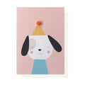 PARTY DOG POM POM CARD