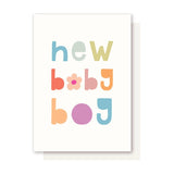 Flower Baby Boy Card