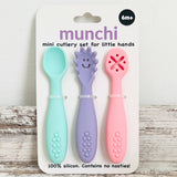 Mini Silicone Cutlery Set - 'Sherbet'
