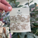 Fabric Hair Clips - Floral