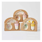 Whimsical Bamboo 4pc Dinner Set - Dinosaurs