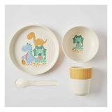 Whimsical Bamboo 4pc Dinner Set - Dinosaurs