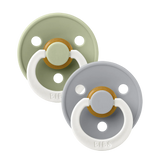 BIBS Colour GLOW 2 PACK - Sage/Cloud