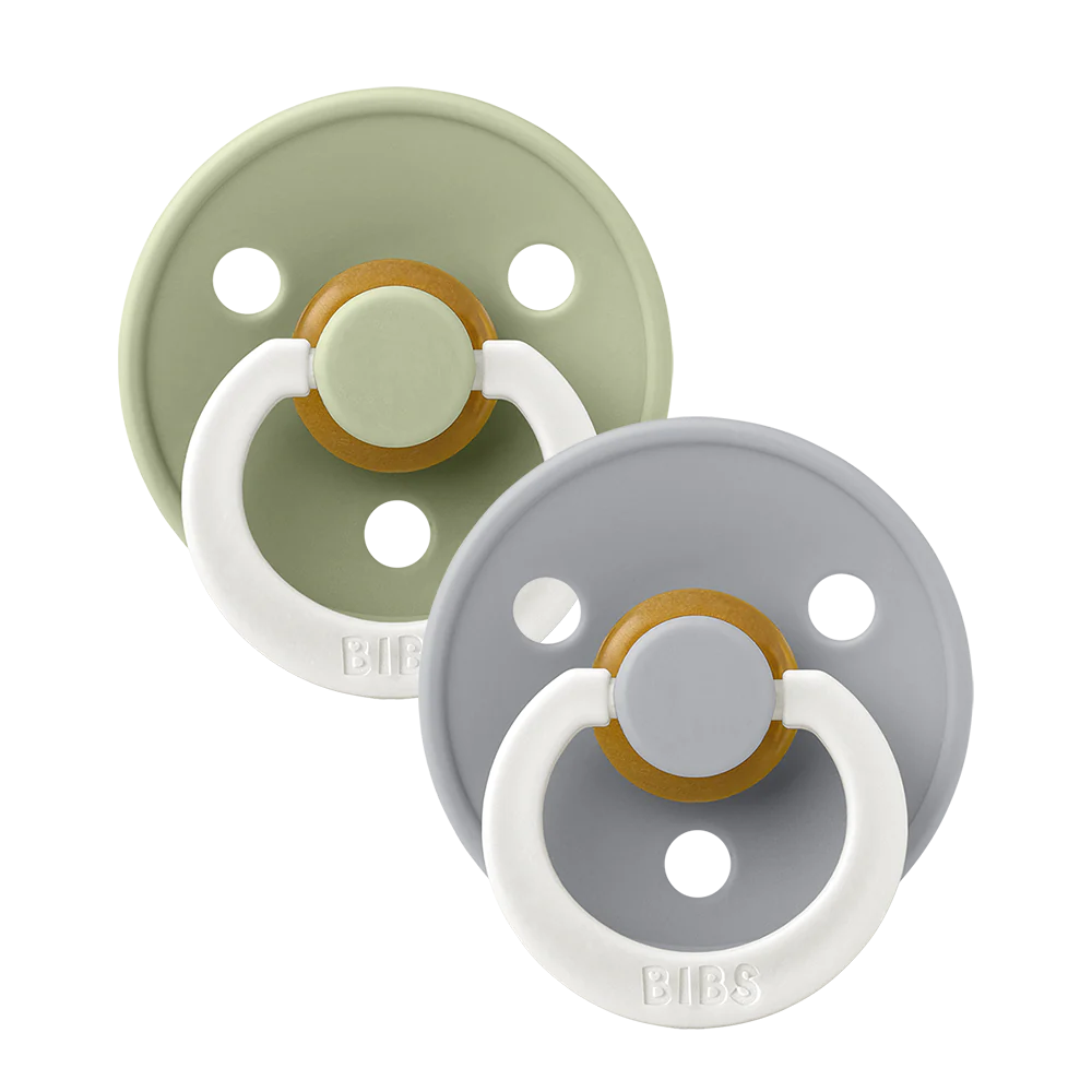 BIBS Colour GLOW 2 PACK - Sage/Cloud