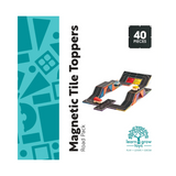 Learn & Grow Magnetic Tile Topper - Road Pack (40 Piece)