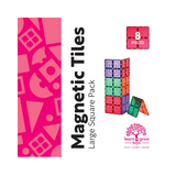 Learn & Grow Magnetic Tiles - Large Square Pack (8 Piece)