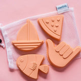 Shelly Beach Sand Moulds: Rose Pink