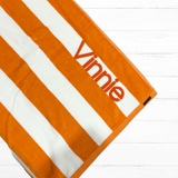 Personalised Beach Towel | Orange