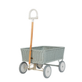Olli Ella Rattan Wonder Wagon | Vintage Blue