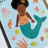 Mermaid "Happy Birthday" Card