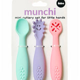 Mini Silicone Cutlery Set - 'Sherbet'
