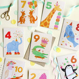 Age 5 Giraffe Birthday Card