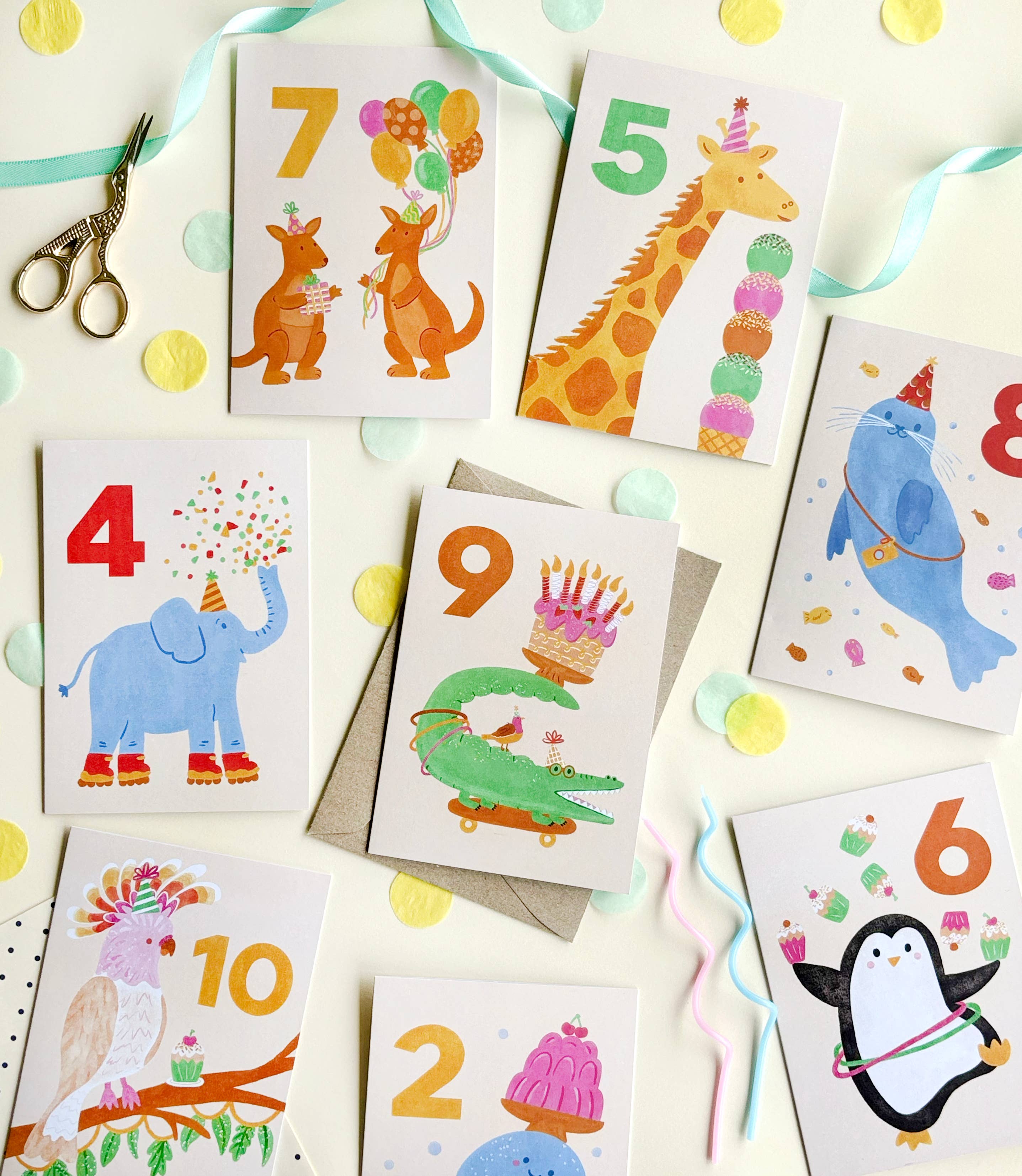 Age 6 Penguin Birthday Card