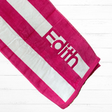 Personalised Beach Towel | Pink