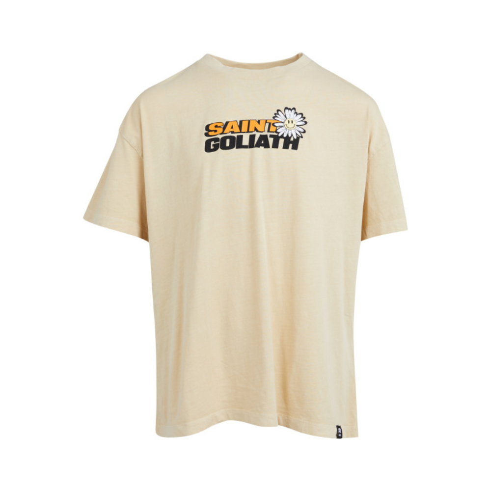 Happy Flower Tee (Size 8-16) - NATURAL