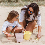 Clovelly Castle Bucket - Pink with bright pink handle
