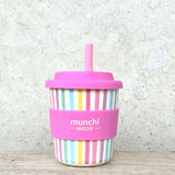 Calypso Middie Single Cup (8oz/240ml) Pink Straw Included