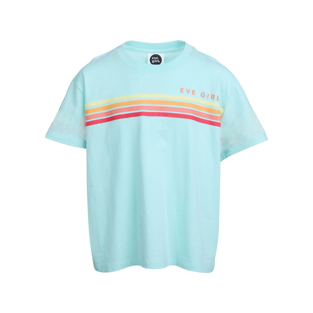 Retro Tee  - LIGHT BLUE