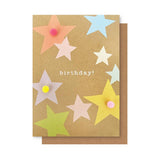BIRTHDAY STARS POM POM CARD
