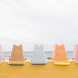 Clovelly Castle Bucket - Yellow with orange handle