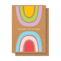 Two Rainbows Birthday Card