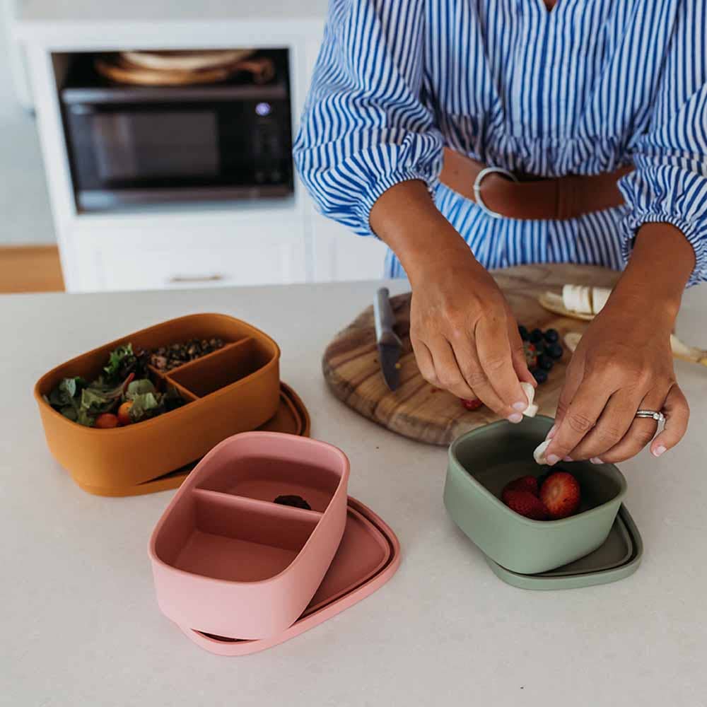 Silicone Large Lunch Box Rose