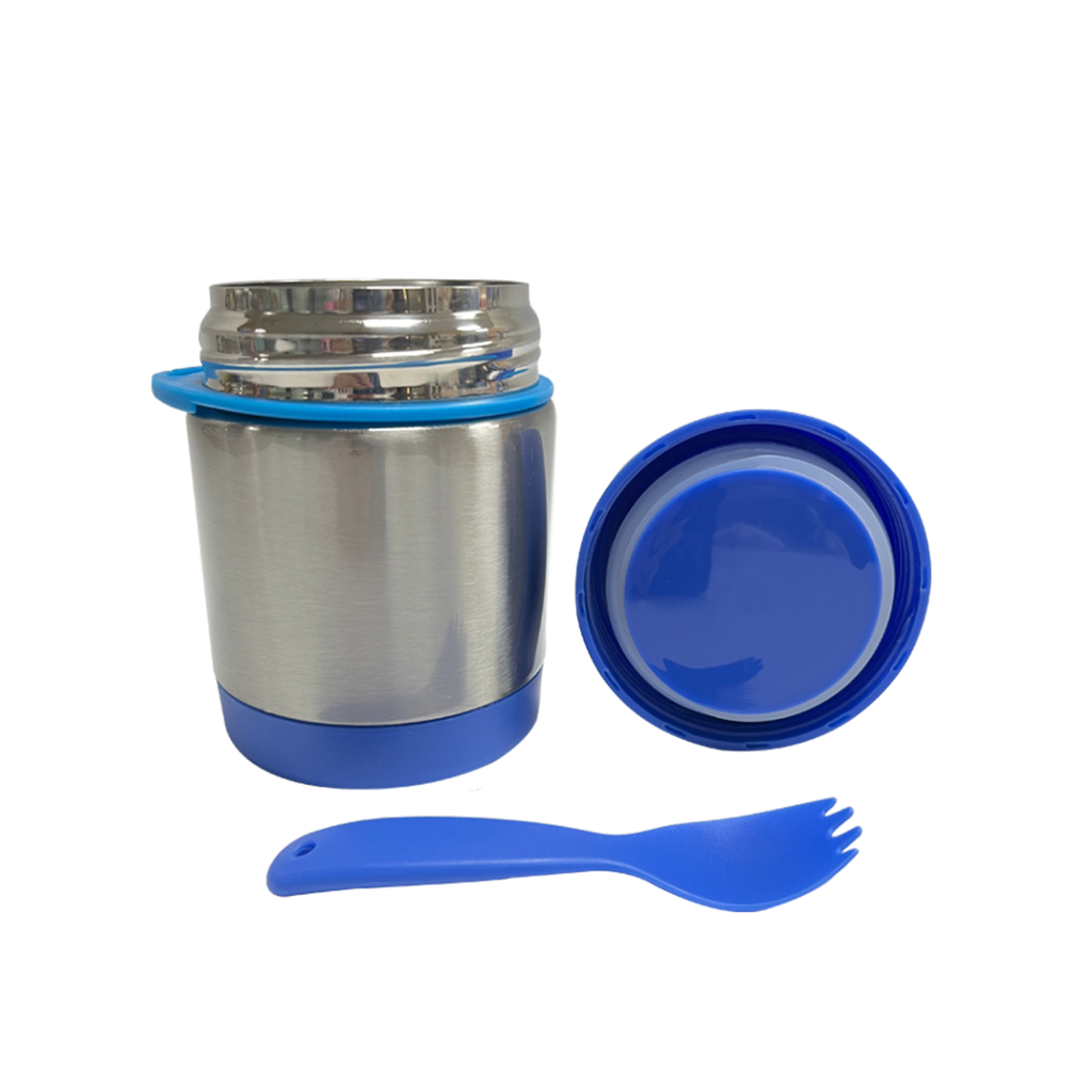 Insulated Thermal Food Jar (Leak-Proof) - Large - Blue: Blue