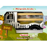 Wooden Pullback Zoo Truck with Animals