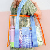 Blue & Orange Cheeky Tote Bag