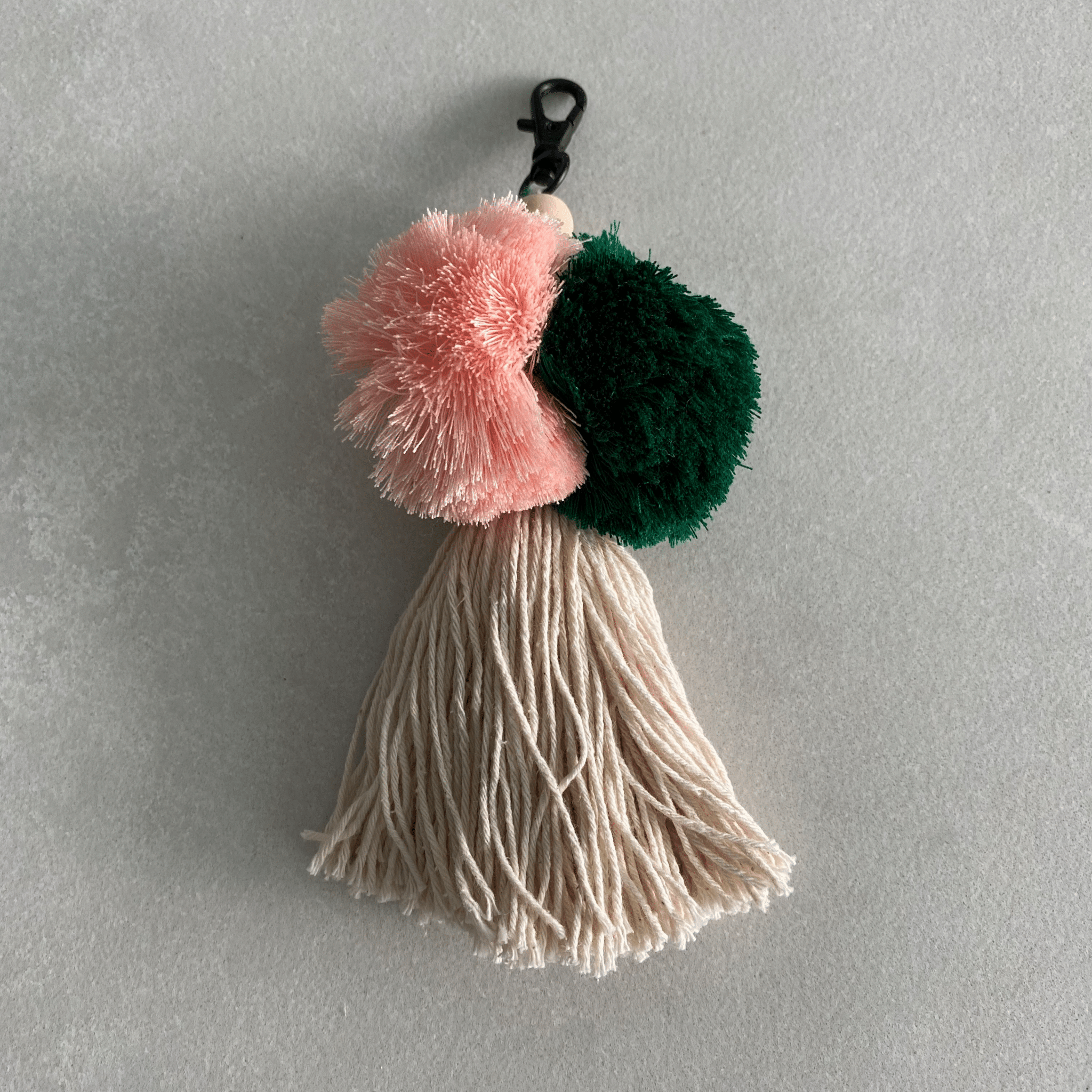 Portsea bag with Pom Pom Natural