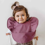 Mauve Frill Snuggle Bib