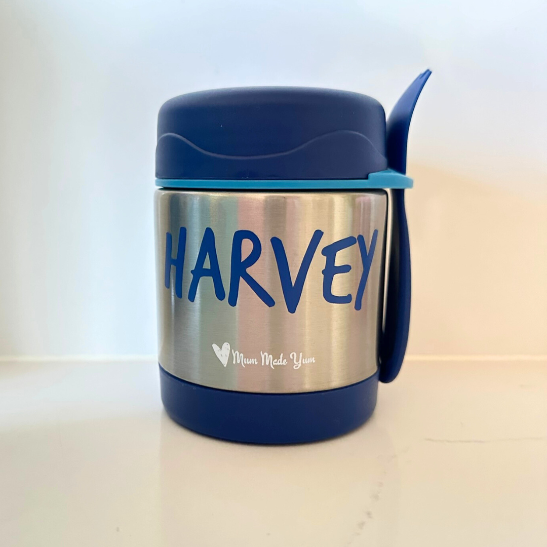 Insulated Thermal Food Jar (Leak-Proof) - Large - Blue: Blue