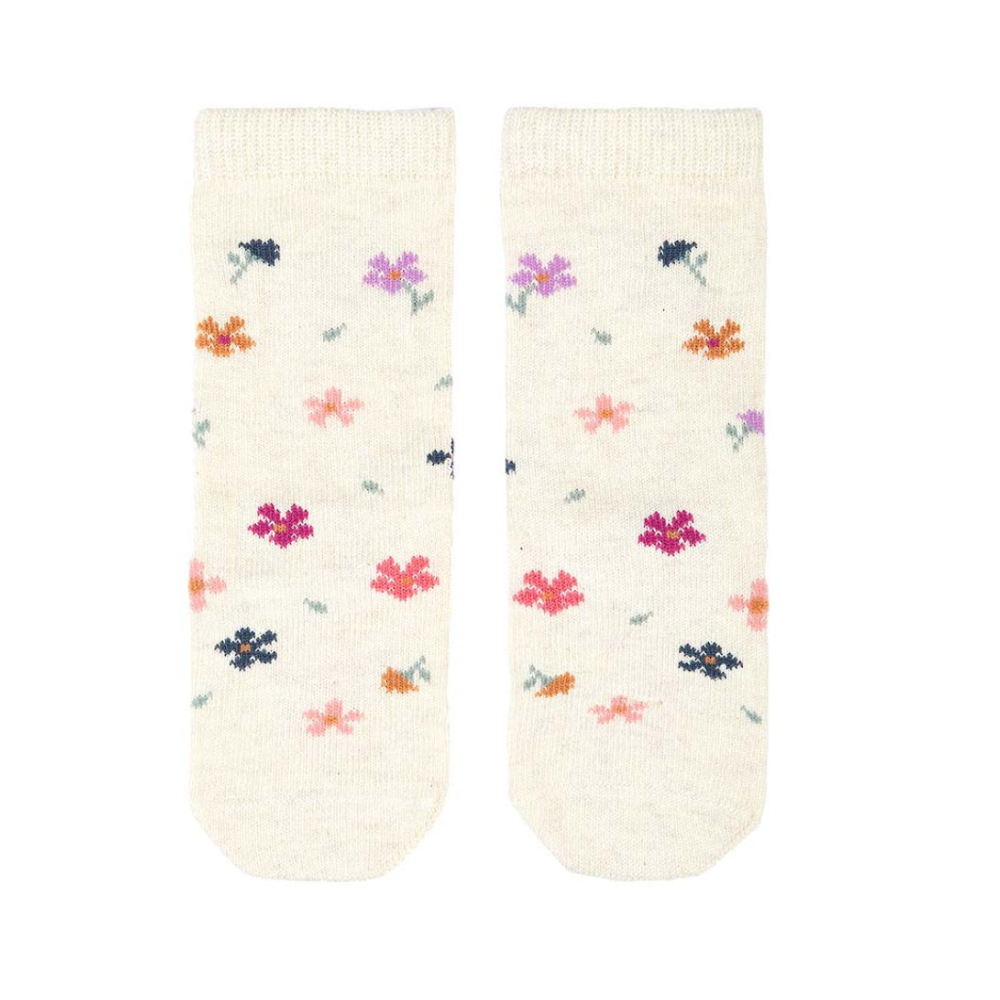 Organic Socks Knee Jacquard - Wild Flowers