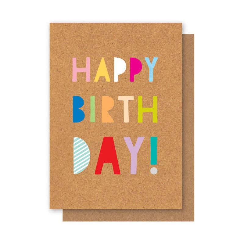 Colourful Letters Card