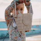 Clovelly Castle Bucket - Mint with lilac handle