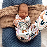 Rainbow Baby Organic Jersey Wrap & Beanie Set