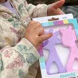 Giraffe Twin Pack Teethers - Pink and Purple