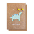 Dinosaur Pom Pom Card