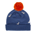 Brontosaurus Merino Beanie - Blue