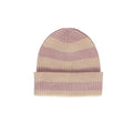 Tokyo Merino Beanie Lavender Stripe