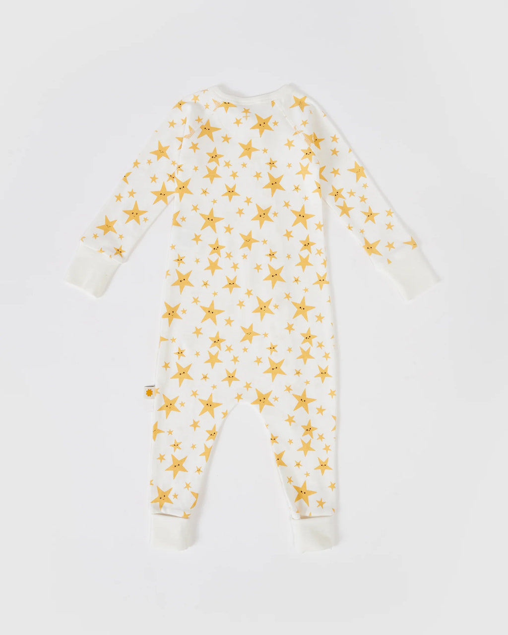 Oliver Star Print Zipsuit - White