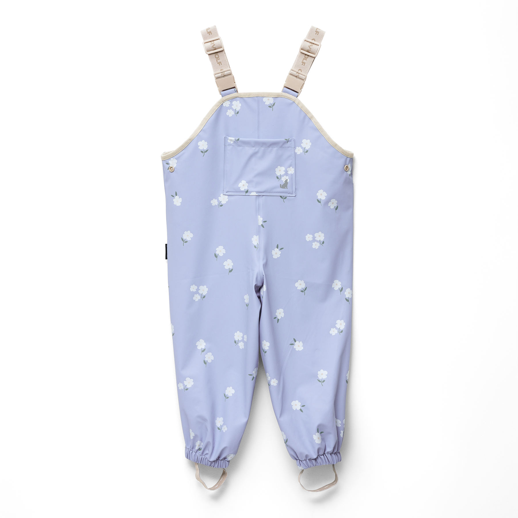 RAIN OVERALLS Floral Periwinkle